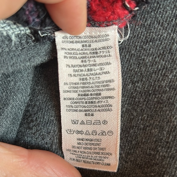 Free People off shoulder fleece and wool sweater - Picture 4 of 4